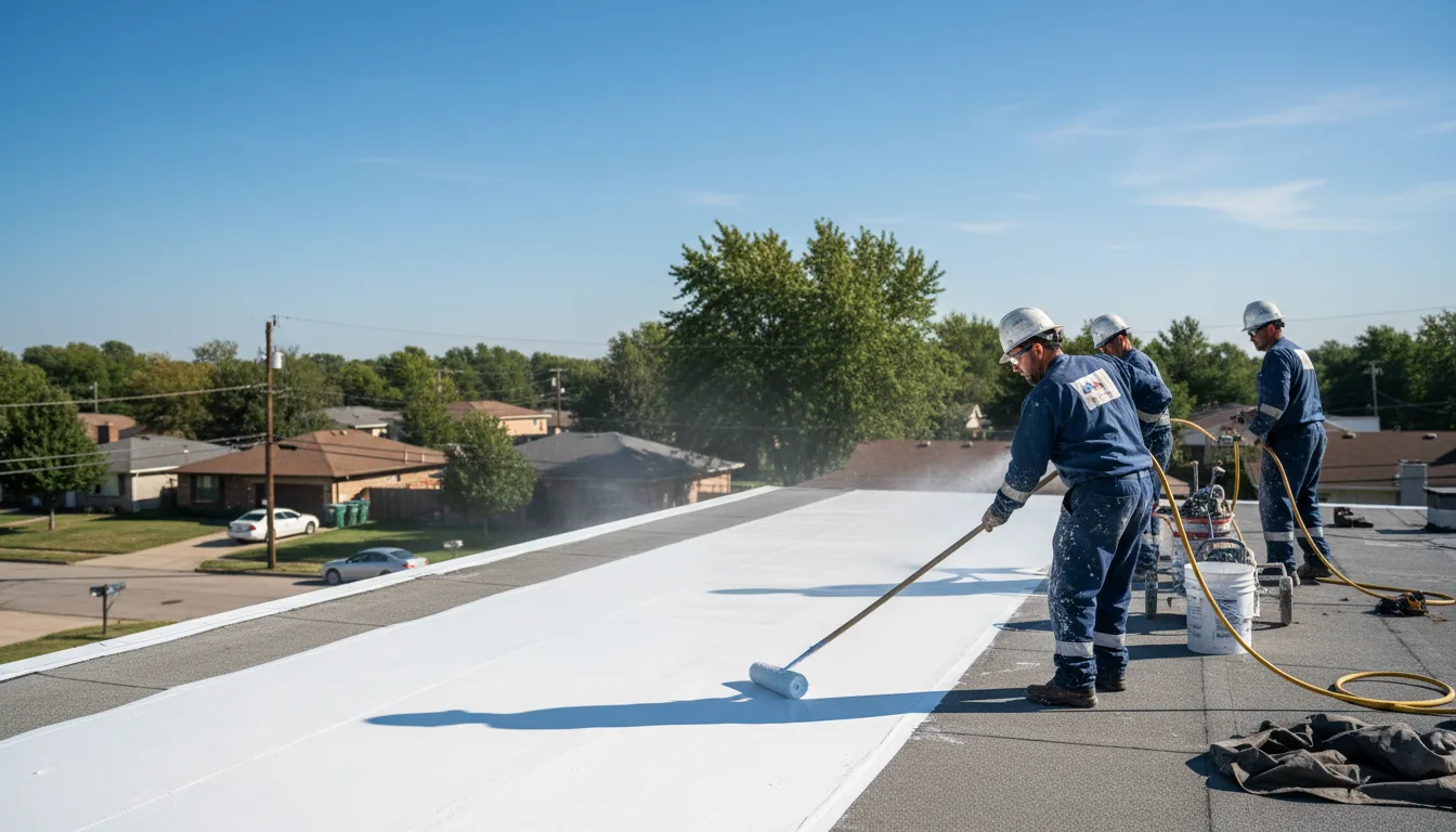 Commercial roof coating in Crowley, LA near me